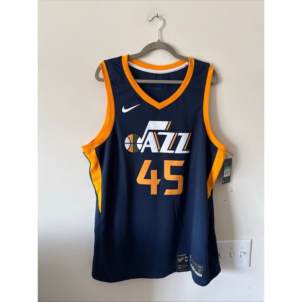 Men's Nike Donovan Mitchell #45 Utah Jazz 2020/21 Swingman Icon Jersey Sz 52 NWT